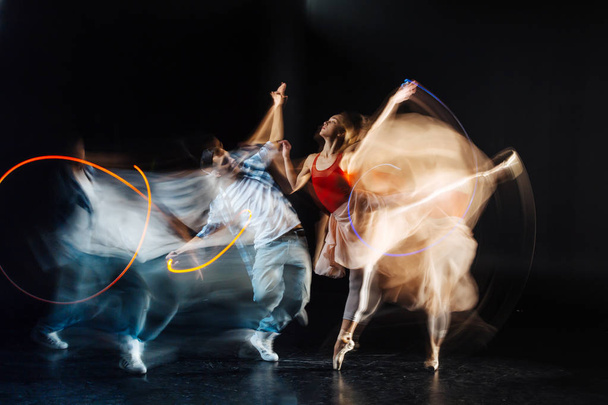 Professional masterful dances preparing their performance - Fotografie, Obrázek