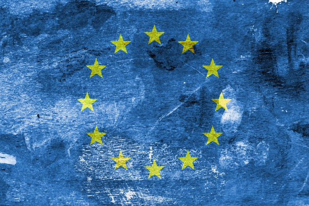 Evropské vlajky na barva barevného pozadí - Fotografie, Obrázek