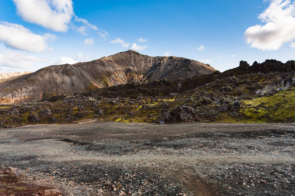 volcanic ground near Laugahraun field in Iceland - Foto, Bild
