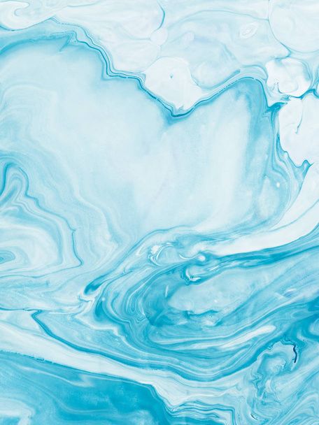Sininen marmori abstrakti käsinmaalattu tausta
 - Valokuva, kuva