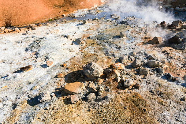 acidic thermal springs in Krysuvik area, Iceland - Foto, Bild