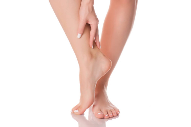 Female feet heel beauty medecine - Foto, Imagem