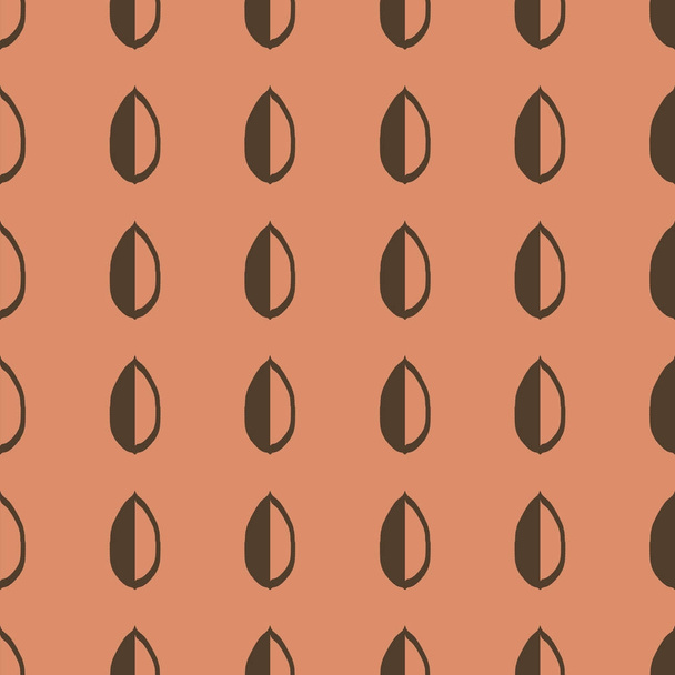 Leaves vector illustration on a seamless pattern background - Vektor, Bild