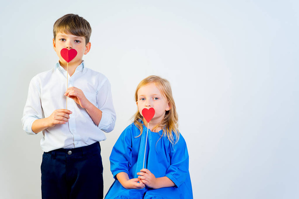 Kids Valentine day - Foto, afbeelding