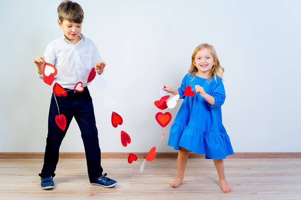 Kids Valentine day - Valokuva, kuva