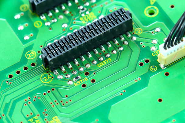 Closeup electronic circuit board  - Photo, Image