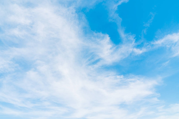 Beautiful white cloud on blue sky background - Photo, Image
