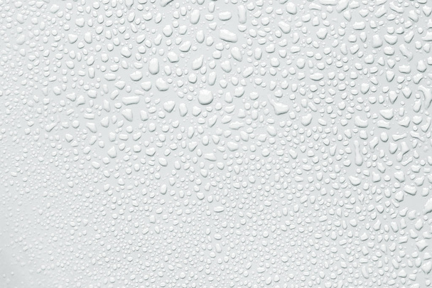 la gota Abstracta de agua sobre la superficie del fondo blanco fresco
 - Foto, imagen