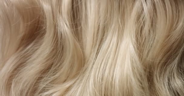 Βούρτσισμα μακριά ξανθά μαλλιά - Πλάνα, βίντεο