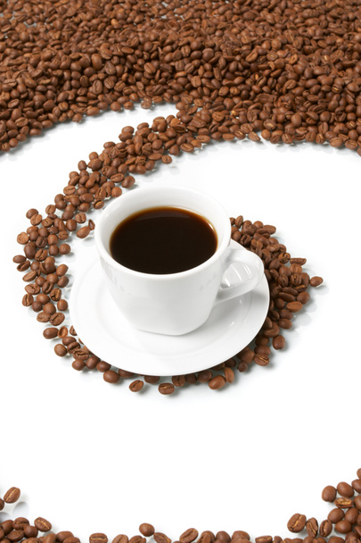 Kuppi kahvia, maksaa kahvin viljaa
 - Valokuva, kuva