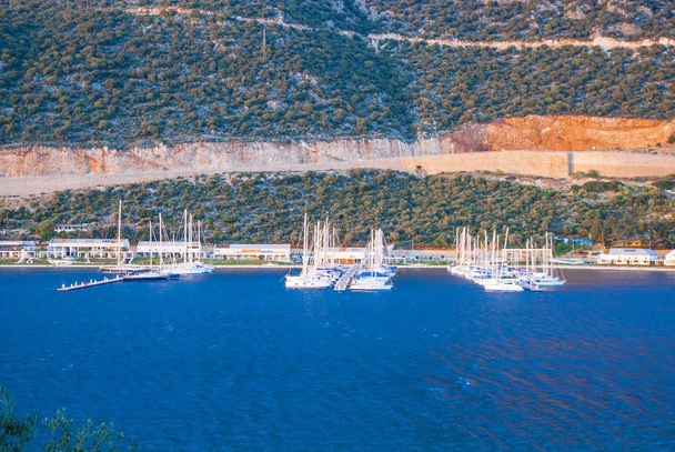  port de Kash sur la côte méditerranéenne de la Turquie, le centre o
 - Photo, image