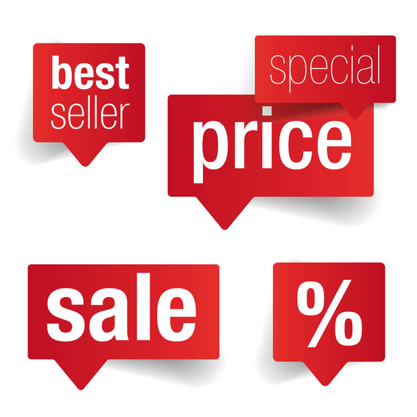 Özel Fiyat, en iyi satıcı ve satış etiketi - Vektör, Görsel