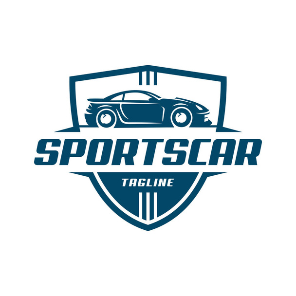 Logo del coche deportivo plantilla o icono
 - Vector, Imagen