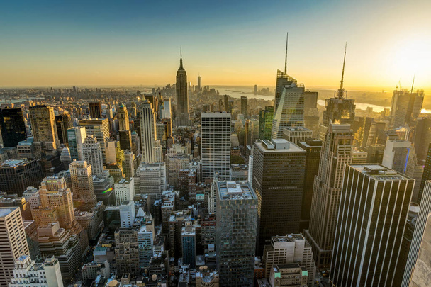 New York Skyline Manhatten Cityscape Empire State Building - Zdjęcie, obraz