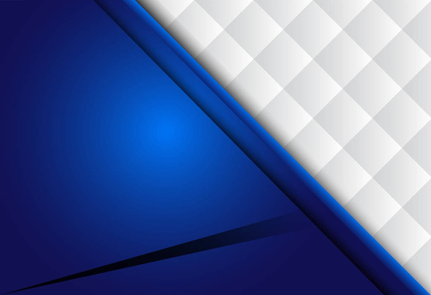 blau-weiße abstrakte geometrische Materialgestaltung für den Hintergrund - Vektor, Bild