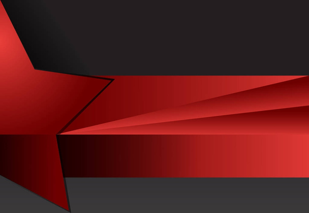 rote und schwarze abstrakte geometrische Materialgestaltung Hintergrund - Vektor, Bild