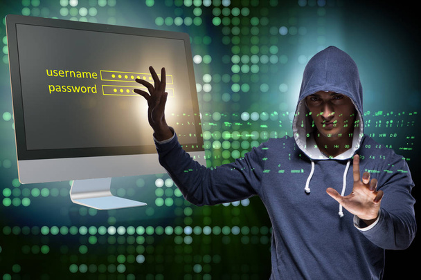 Hacker in Sicherheitskonzept für Datencomputer verwickelt - Foto, Bild