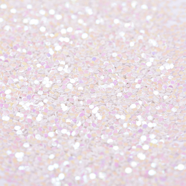 pink shiny texture, sequins with blur background - Photo, Image