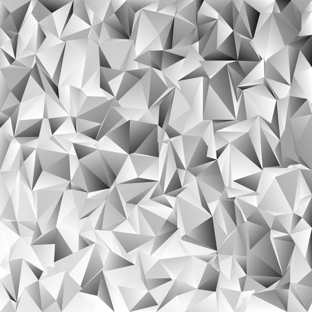 Abstraktní geometrické trojúhelník dlaždice mozaika pozadí - vektorové grafiky z trojúhelníků v tónech gery - Vektor, obrázek