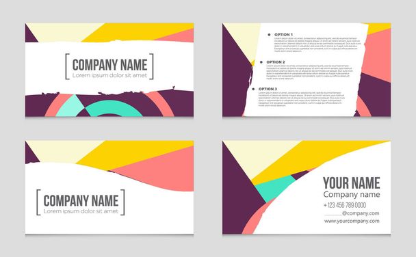 Abstract vector layout background set. For art template design, list, front page, mockup brochure theme style, banner, idea, cover, booklet, print, flyer, book, blank, card, ad, sign, sheet, a4. - ベクター画像