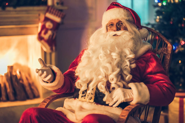 Santa Claus in his residence - Foto, immagini