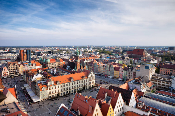 City of Wroclaw Old Town Market Square - 写真・画像