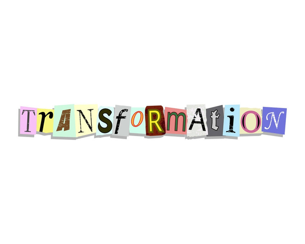 Transformation Paper Letters - Vector, Image