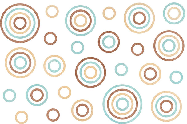 Aquarel cirkels patroon. - Foto, afbeelding