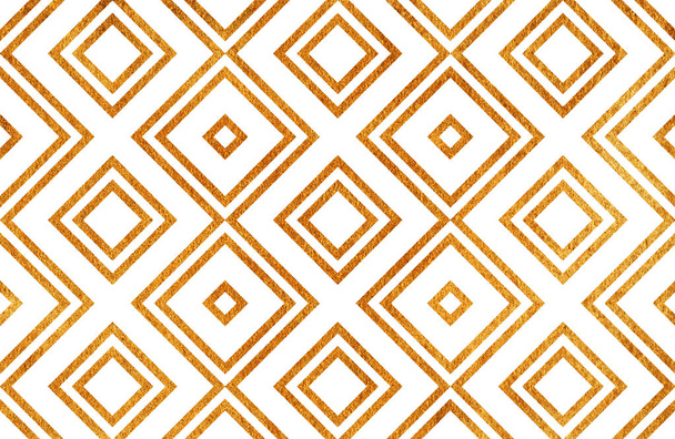 Geometrical golden pattern. - Foto, Bild
