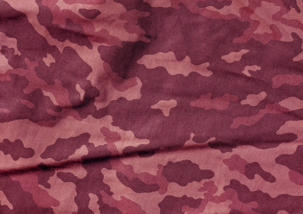Pink color camoufklage cloth pattern. - Photo, Image