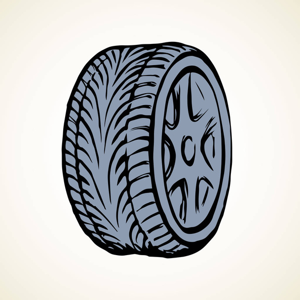 Tire. Vector drawing - Vector, Image