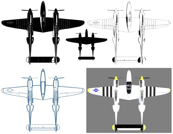 Vector de aviones de hélice militar
  - Vector, Imagen