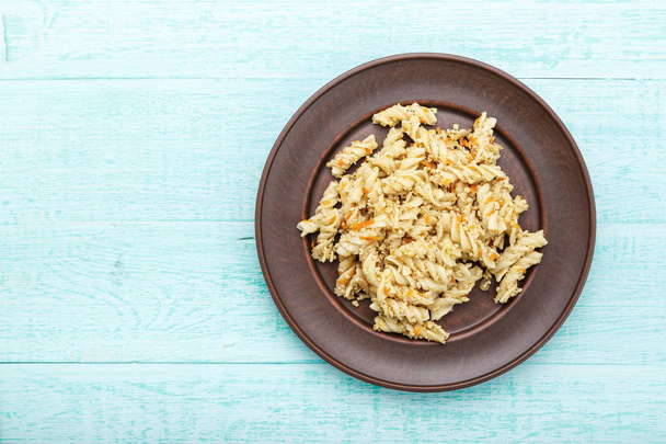 nautically pasta on the wooden background - Foto, immagini