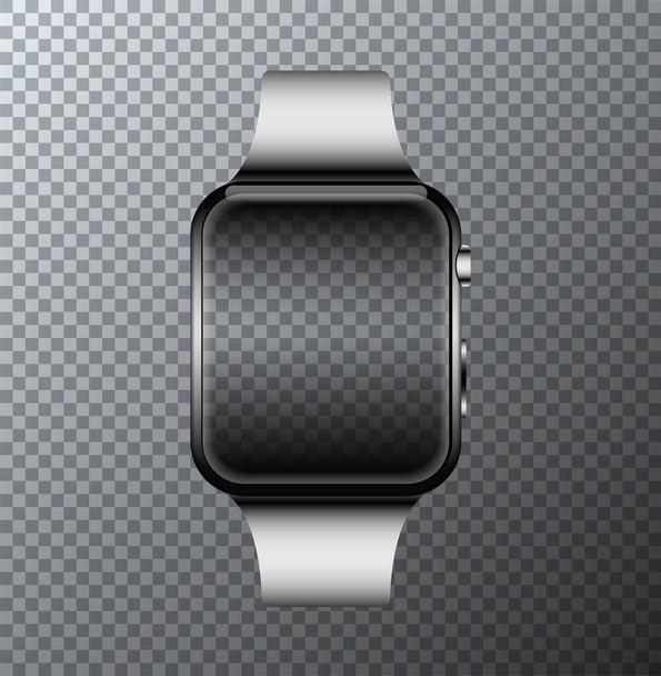 Vector modern smartwatch icon on transparent background. - Vector, Image