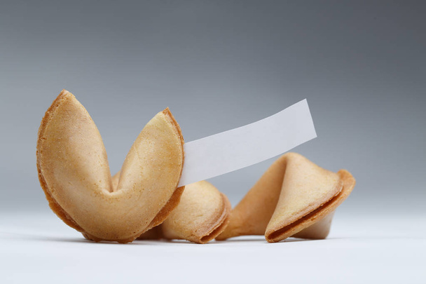 Image of chinese cookies with paper for wishes - Photo, image