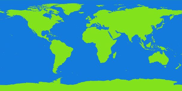 Wereld kaart contour continenten - Foto, afbeelding