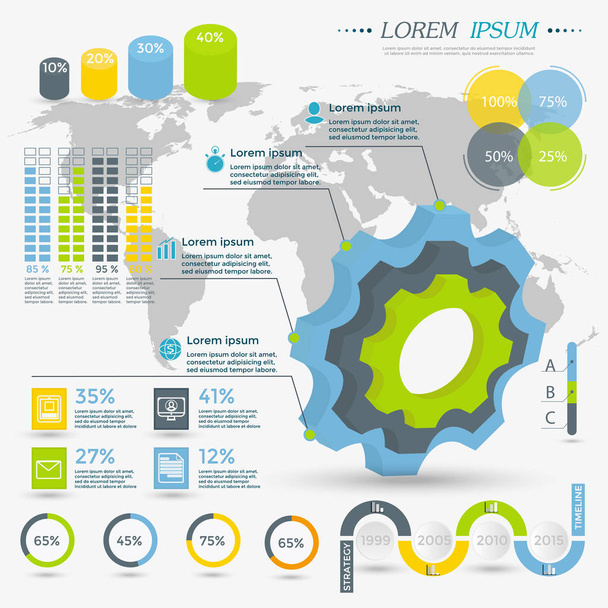 Business Infographic template  - Vecteur, image