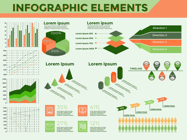 Business Infographic template  - Wektor, obraz