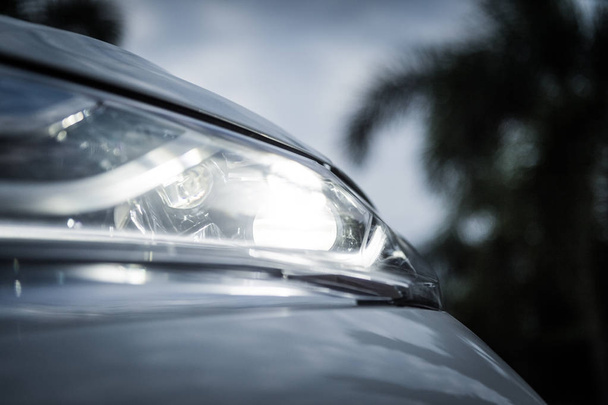 closeup του φωτός αυτοκινήτων - Φωτογραφία, εικόνα