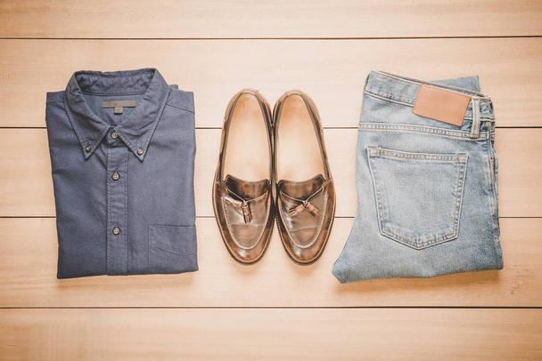 Beautiful fashion men's casual outfits clothing - Photo, Image
