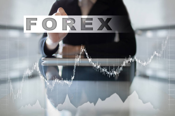 Forex trading, Online investment. Business, internet and technology concept. - 写真・画像