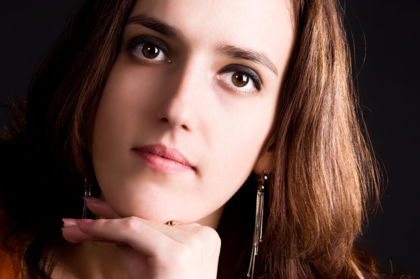 Young woman pensive portrait - Zdjęcie, obraz