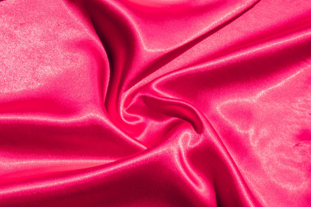 Texture, tissu, fond. Fond abstrait de tissu luxueux ou vagues liquides ou ondulé plis grunge texture satinée de soie de velours ou un fond luxueux de Noël ou élégant. Rouge, cramoisi
 - Photo, image