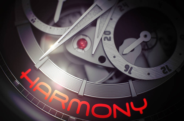 Harmonie auf Luxus-Männer Uhrwerk. 3d. - Foto, Bild