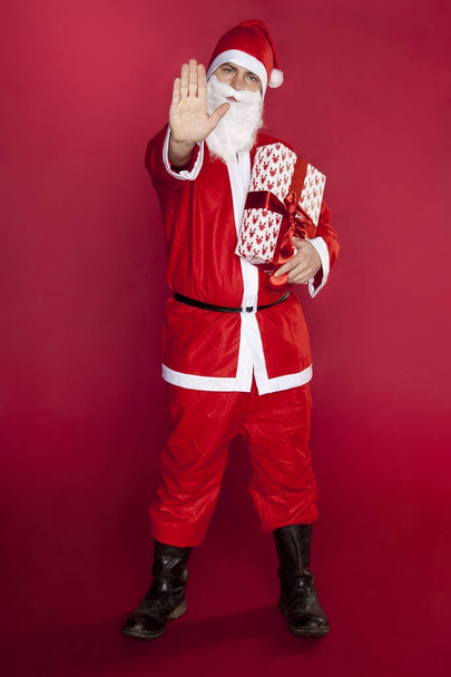 Santa Claus says stop to rude - Zdjęcie, obraz