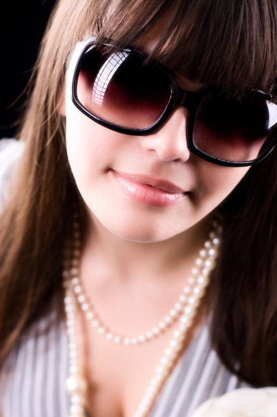 Woman in sunglasses glamour portrait - Fotoğraf, Görsel