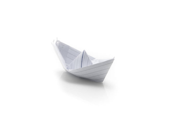 Boat made with Paper, Concept of traveling and imagination - Zdjęcie, obraz