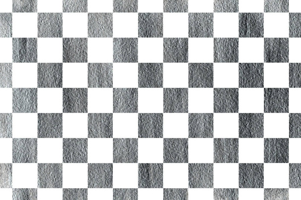 Silver painted square pattern. - Photo, Image