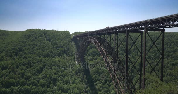 Establishing Shot of New River Gorge Bridge - Footage, Video