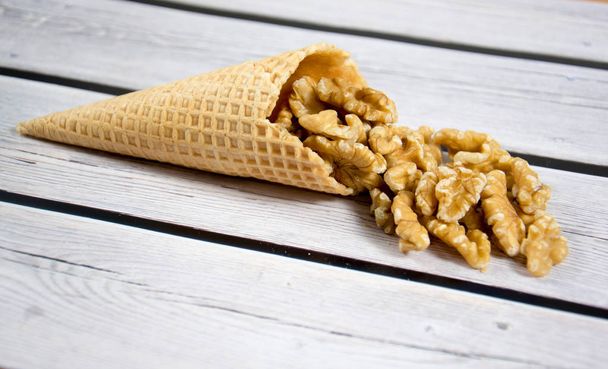 walnut ice cream - Photo, Image